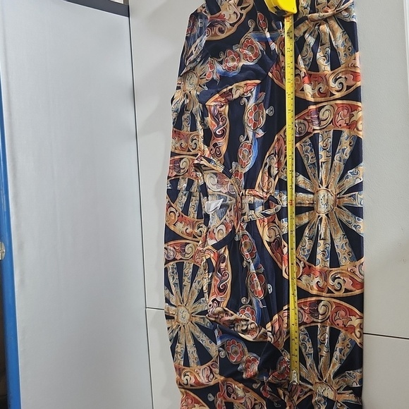 Cepas Dress Size 2XL Tunic Keyhole Western Wagon Wheel Floral - Picture 7 of 10